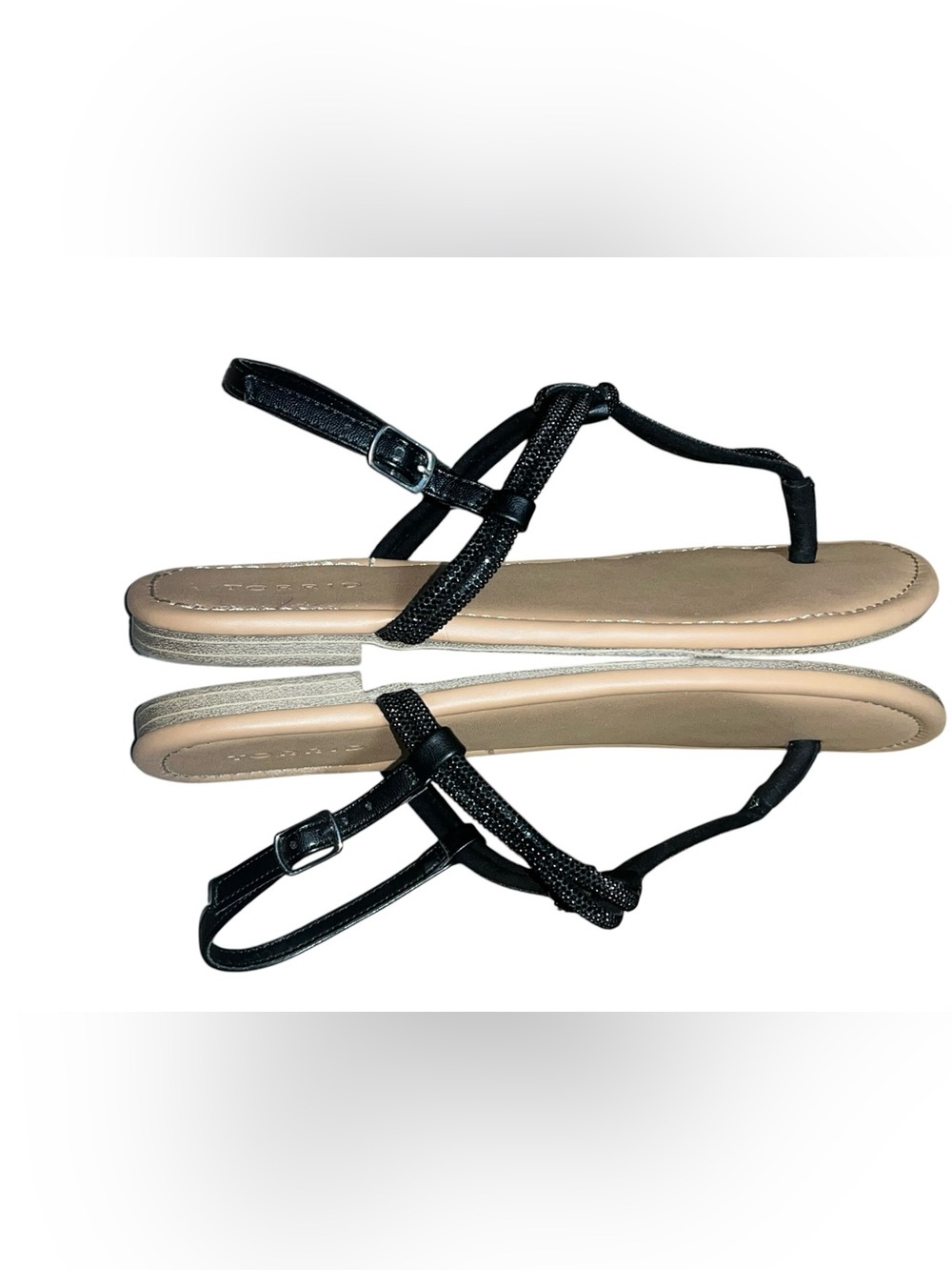 Embellished Knot T-Strap Sandal, 11 - Picture 3 of 4